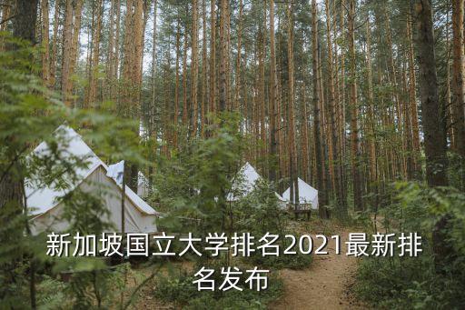  新加坡国立大学排名2021最新排名发布