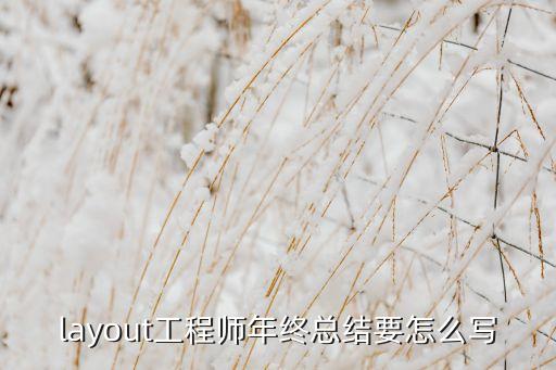 layout工程师年终总结要怎么写