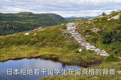  日本拒绝若干留学生在留资格的背景