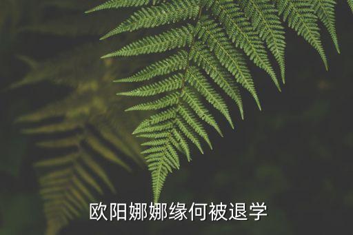  欧阳娜娜缘何被退学