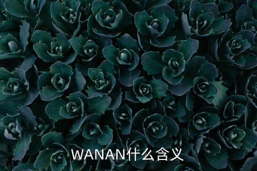 WANAN什么含义