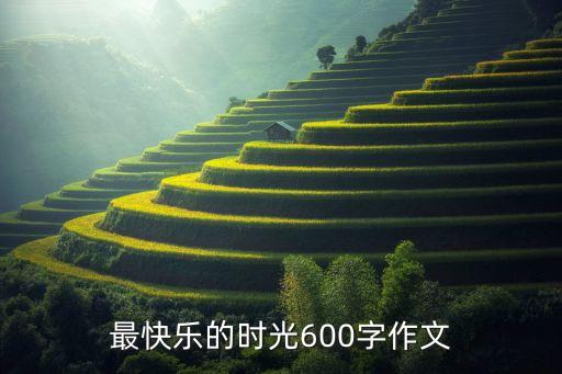 最快乐的时光600字作文