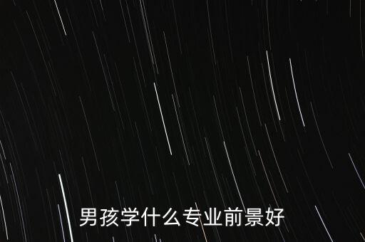 男孩学什么专业前景好