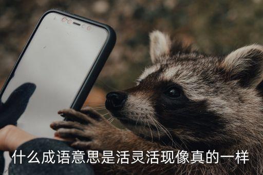 什么成语意思是活灵活现像真的一样