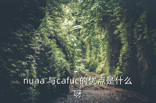 nuaa 与cafuc的优点是什么呀