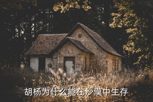 胡杨为什么能在沙漠中生存