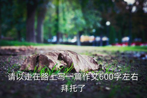 请以走在路上写一篇作文600字左右拜托了