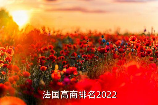  法国高商排名2022