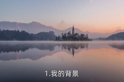 1.我的背景