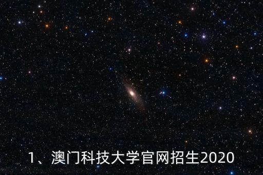 1、澳门科技大学官网招生2020