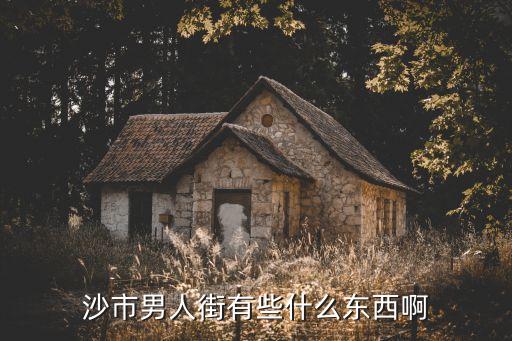 沙市男人街有些什么东西啊