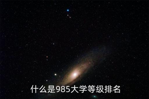  什么是985大学等级排名