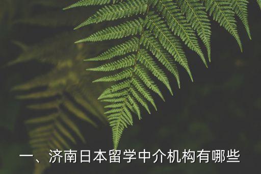 一、济南日本留学中介机构有哪些