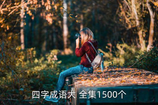 四字成语大 全集1500个