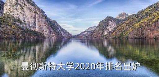  曼彻斯特大学2020年排名出炉