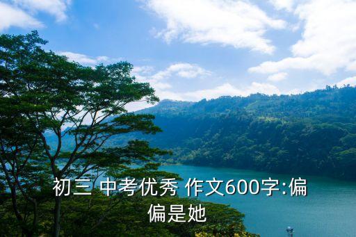  初三 中考优秀 作文600字:偏偏是她